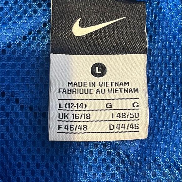 Livestrong Nike Cycling Jacket Windbreaker Women Large Blue 1/4 Zip Vented Bike - Picture 7 of 13